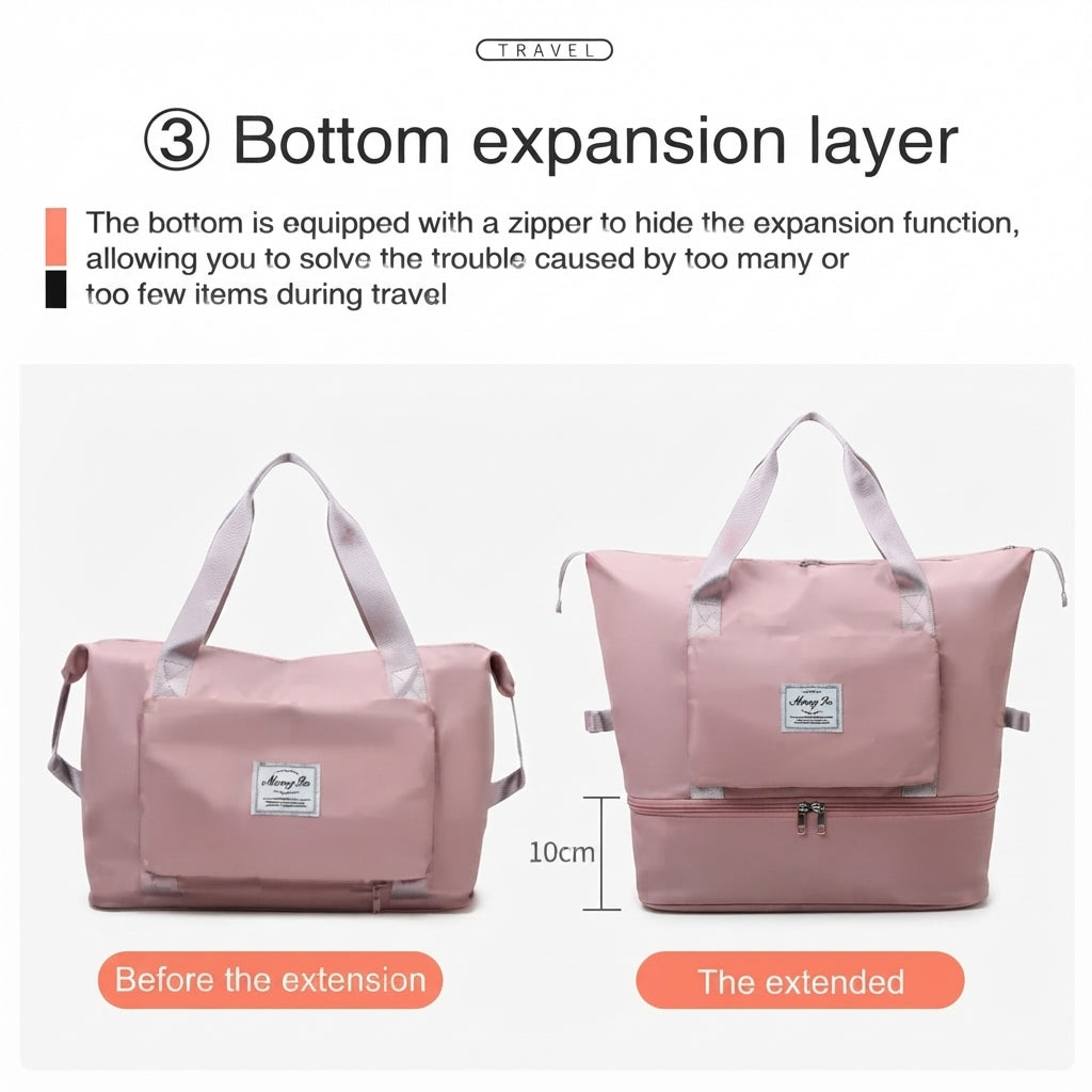 GullPlaza.pk Large Capacity Expandable Travel Bag