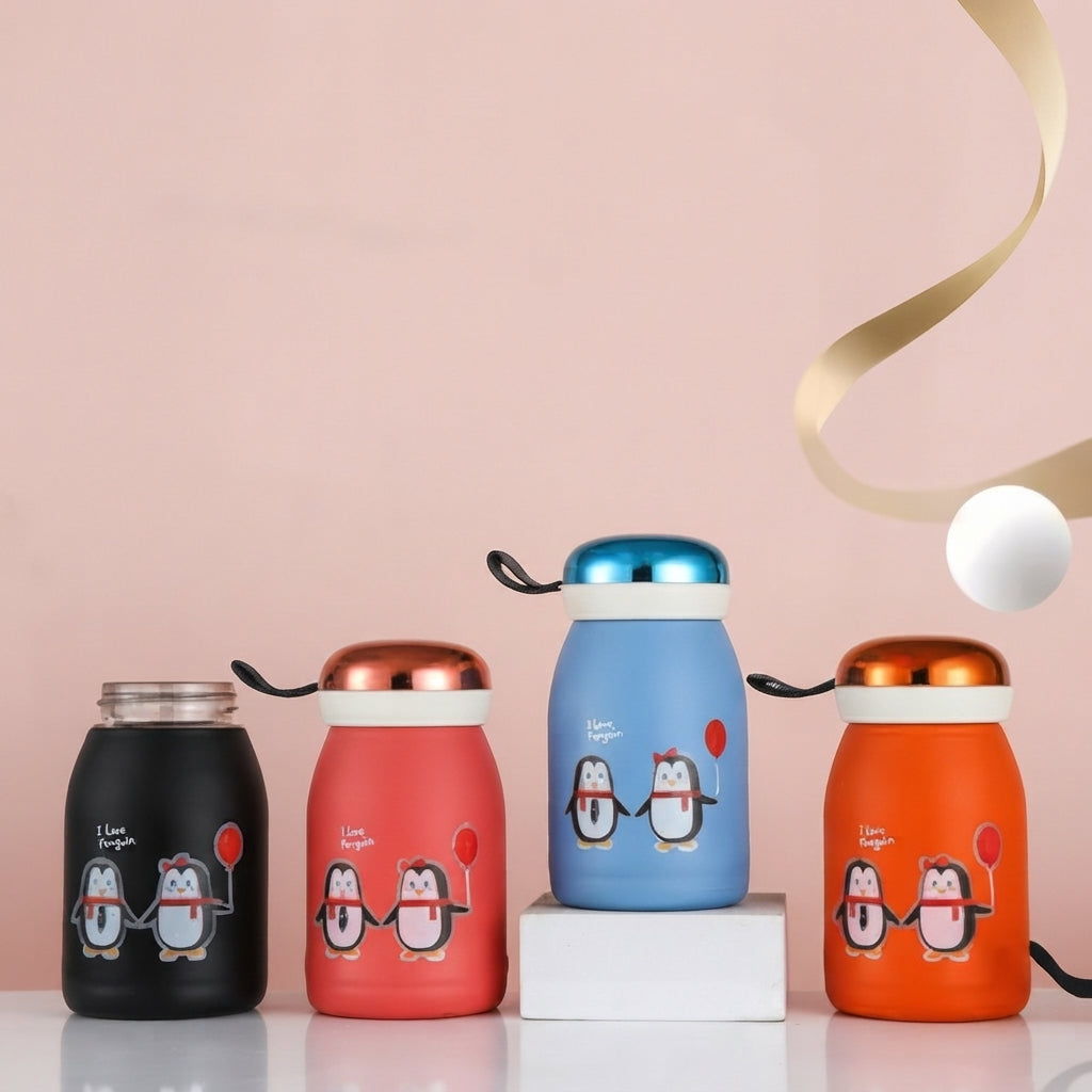 GullPlaza.pk Penguin Kids Insulated Water Bottle