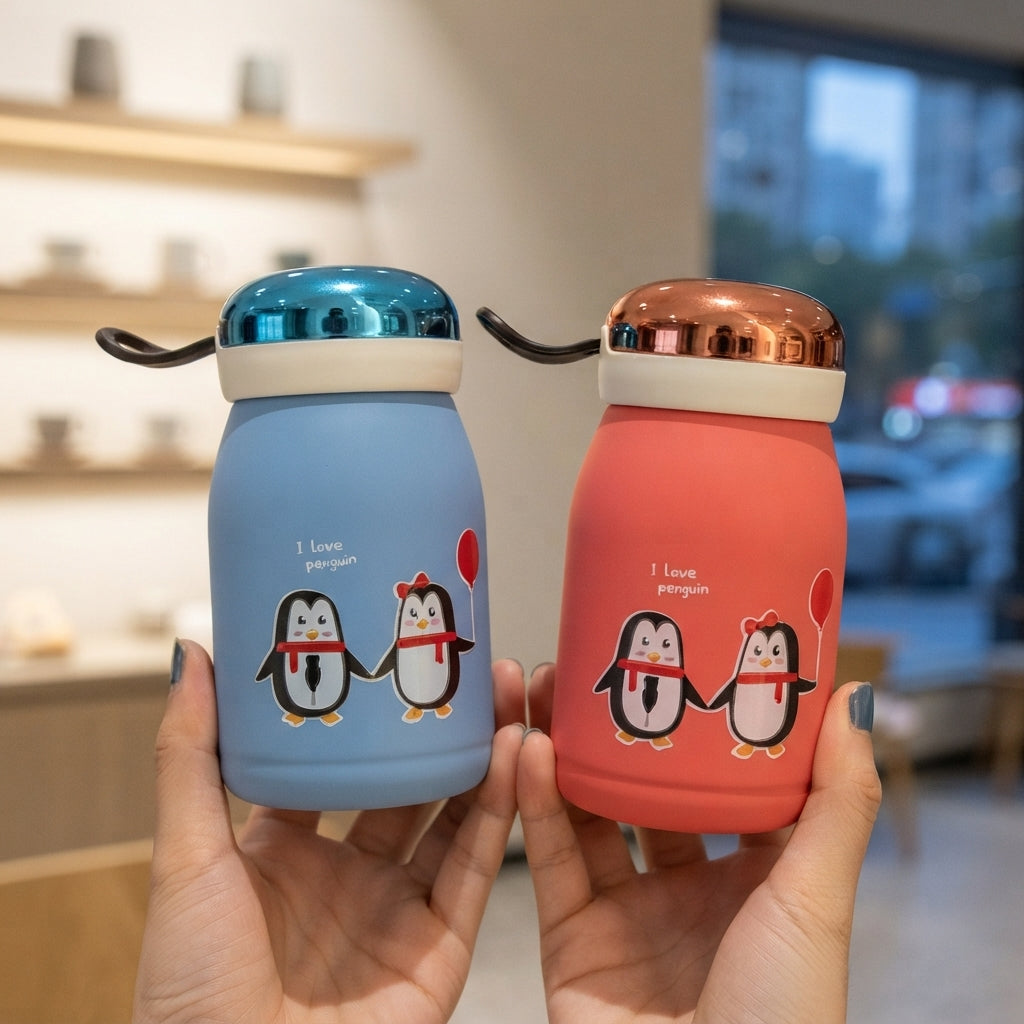 GullPlaza.pk Penguin Kids Insulated Water Bottle