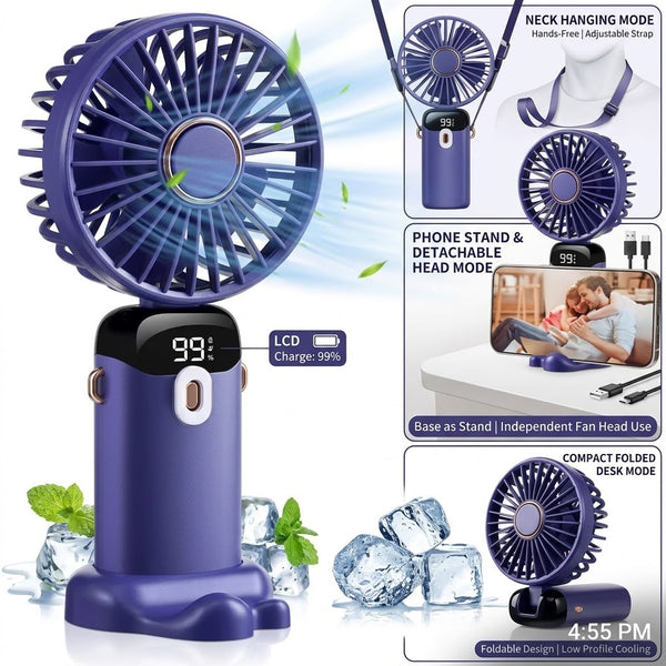 4-in-1 Portable Foldable Desk Fan