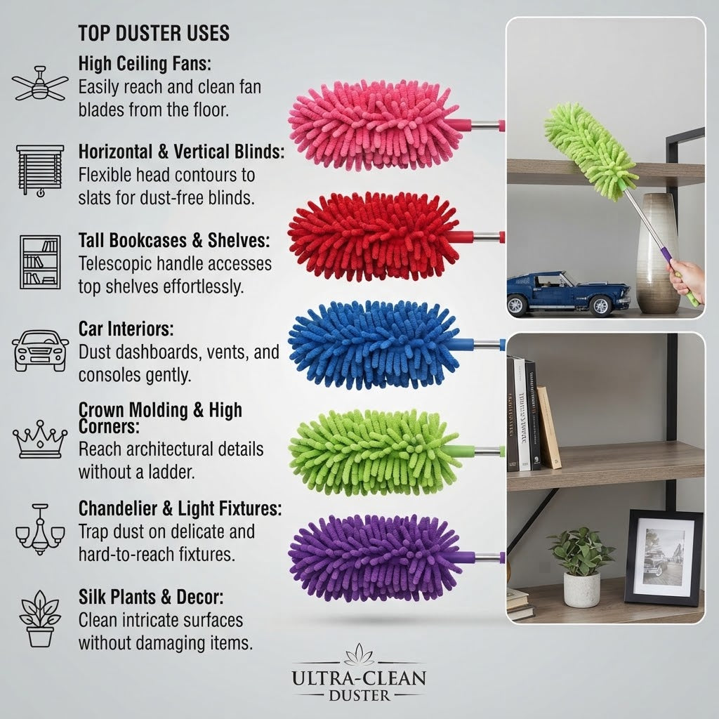Microfiber Chenille Feather Duster