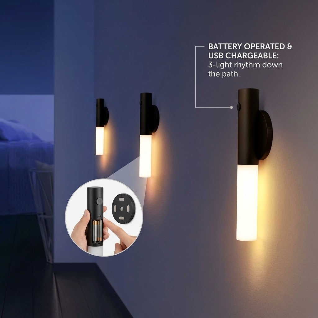 Motion Sensor Night Lights, Wireless Magnetic LED Wall Light