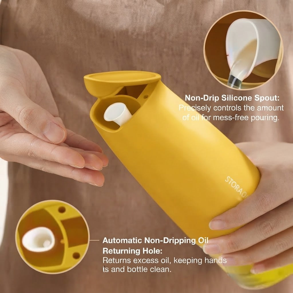 GullPlaza.pk 500ML Glass Oil Dispenser Bottle