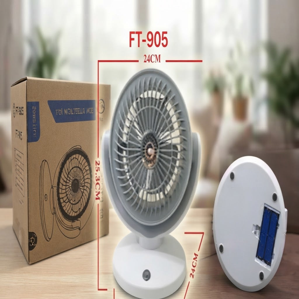 GullPlaza.pk FT-905 Portable Rechargeable Air Circulation Fan