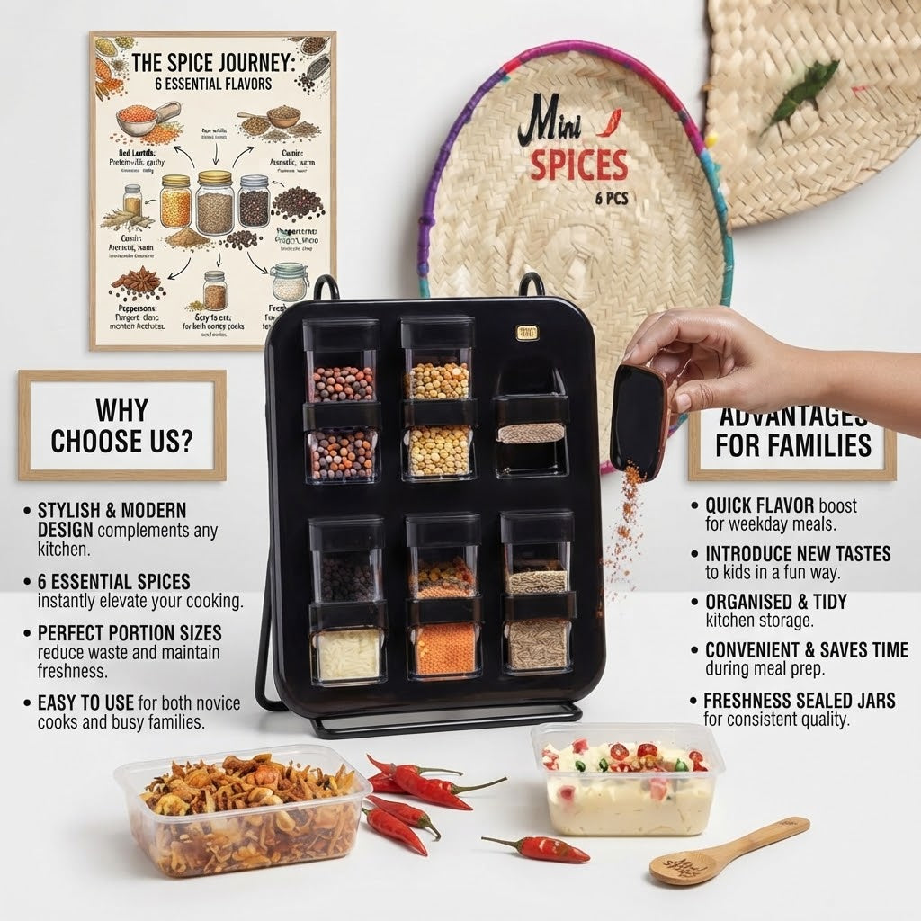 Mini Transparent Spice Kit Set