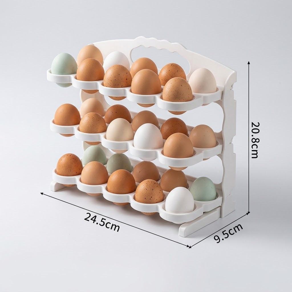 3-Layer Foldable Egg Storage Box