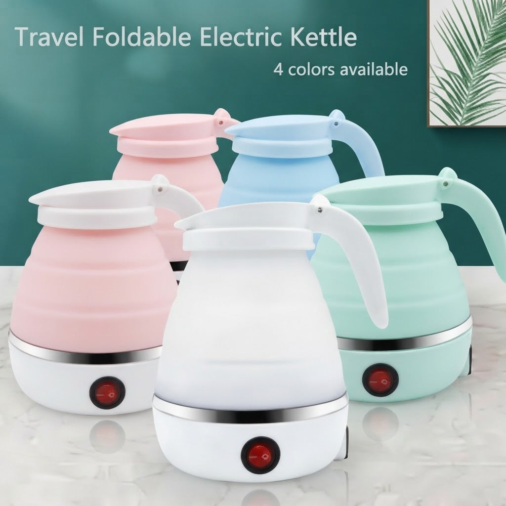 GullPlaza.pk Portable Silicone Foldable Electric Kettle