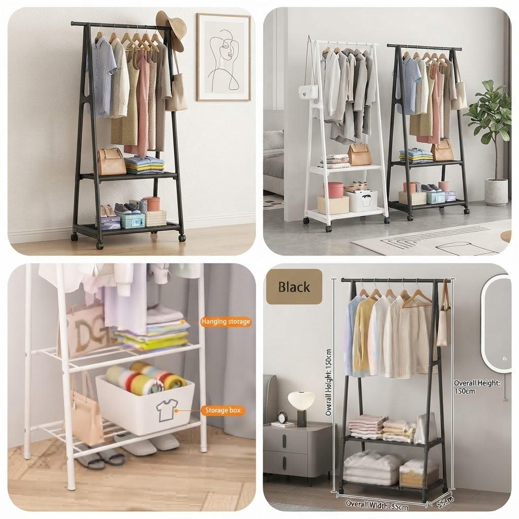 Multi-Functional Detachable Metal Clothes Hanger