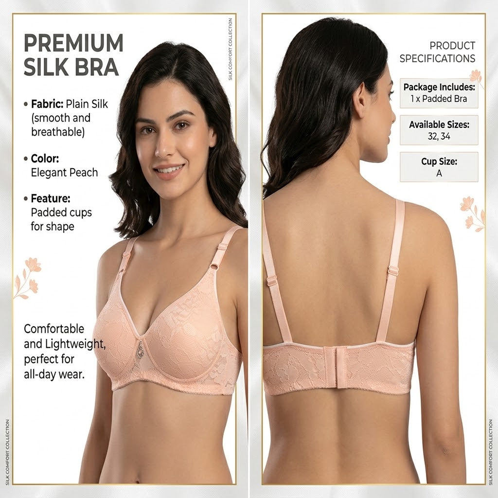 Elegant Floral Lace Bra