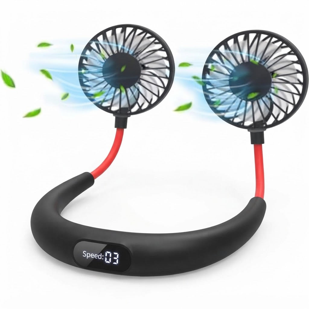 2500mAh Wearable Neck Fan