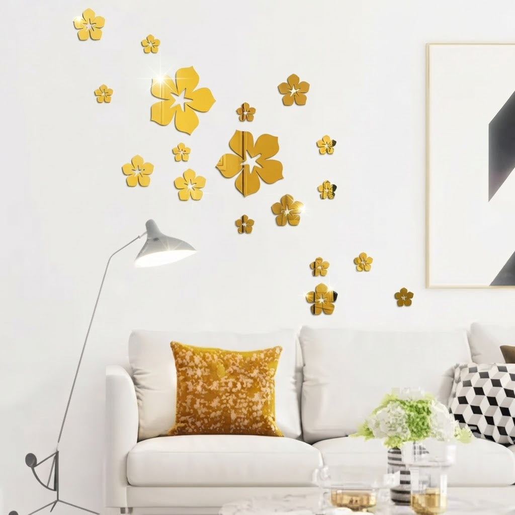 Gull Plaza Acrylic Mirror Wall Stickers