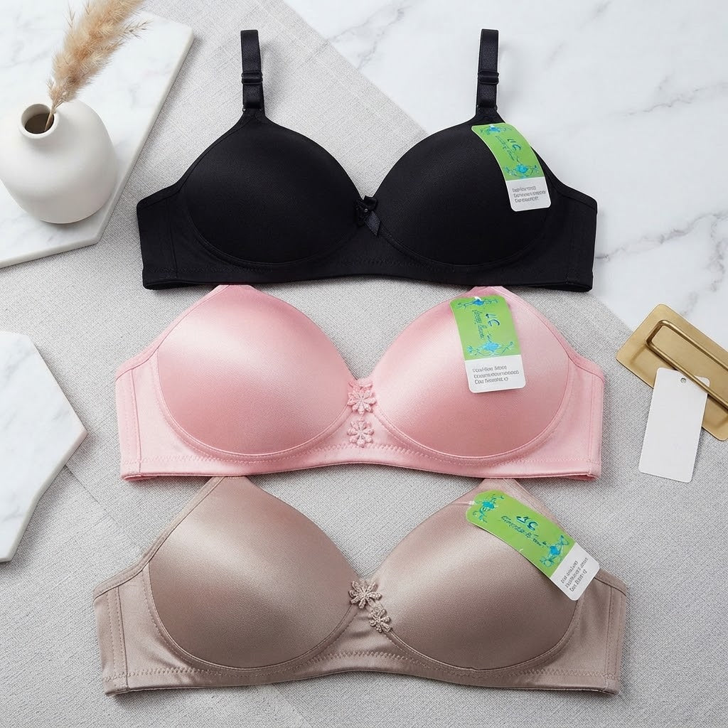 Multicolor Sequin Padded Bra