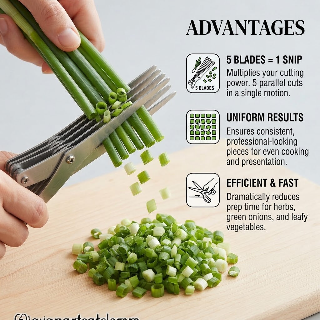 5-Layer Stainless Steel Kitchen Scissors