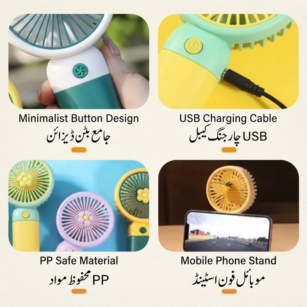 Mini Handy Fruit-Shaped Portable Fan