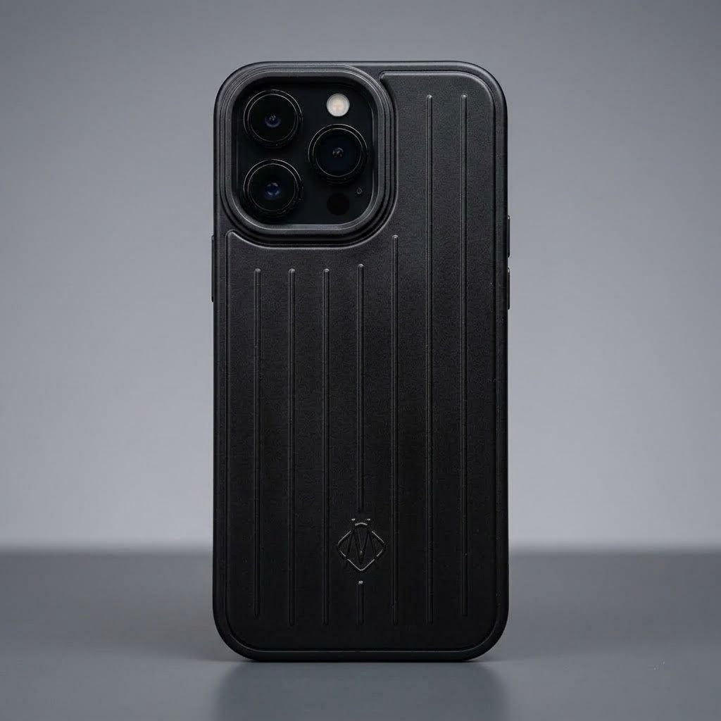 Premium Grooved Suitcase Style Shockproof Back Cover