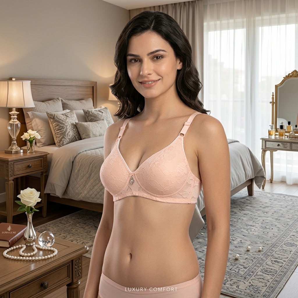 Elegant Floral Lace Bra