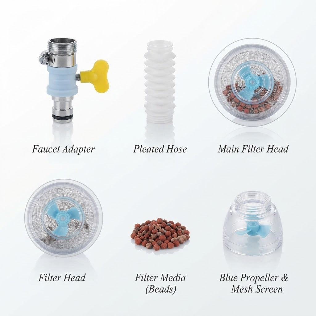 Gullplaza.pk 360° Rotating Kitchen Faucet Water Filter Sprayer