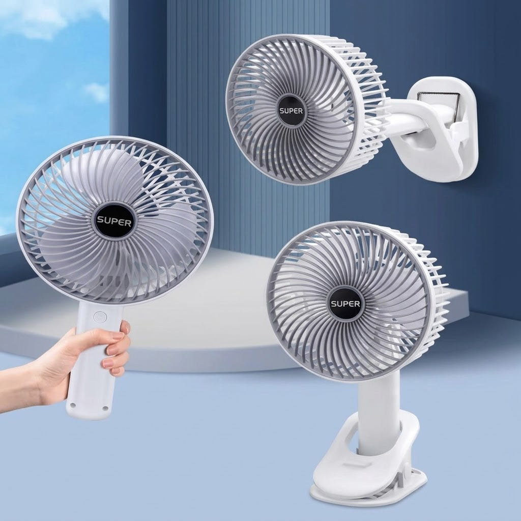 4-in-1 Rechargeable Desktop Fan