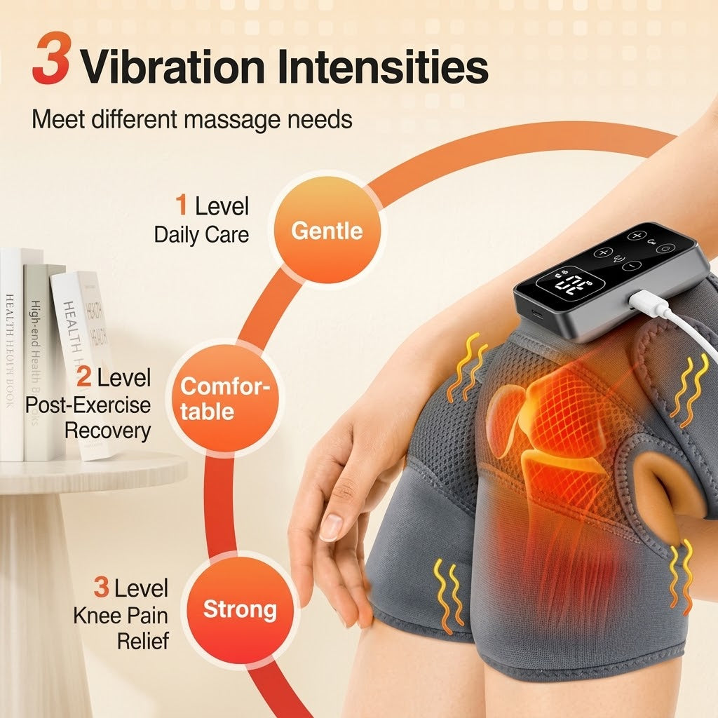 Heated Knee & Leg Vibration Massager