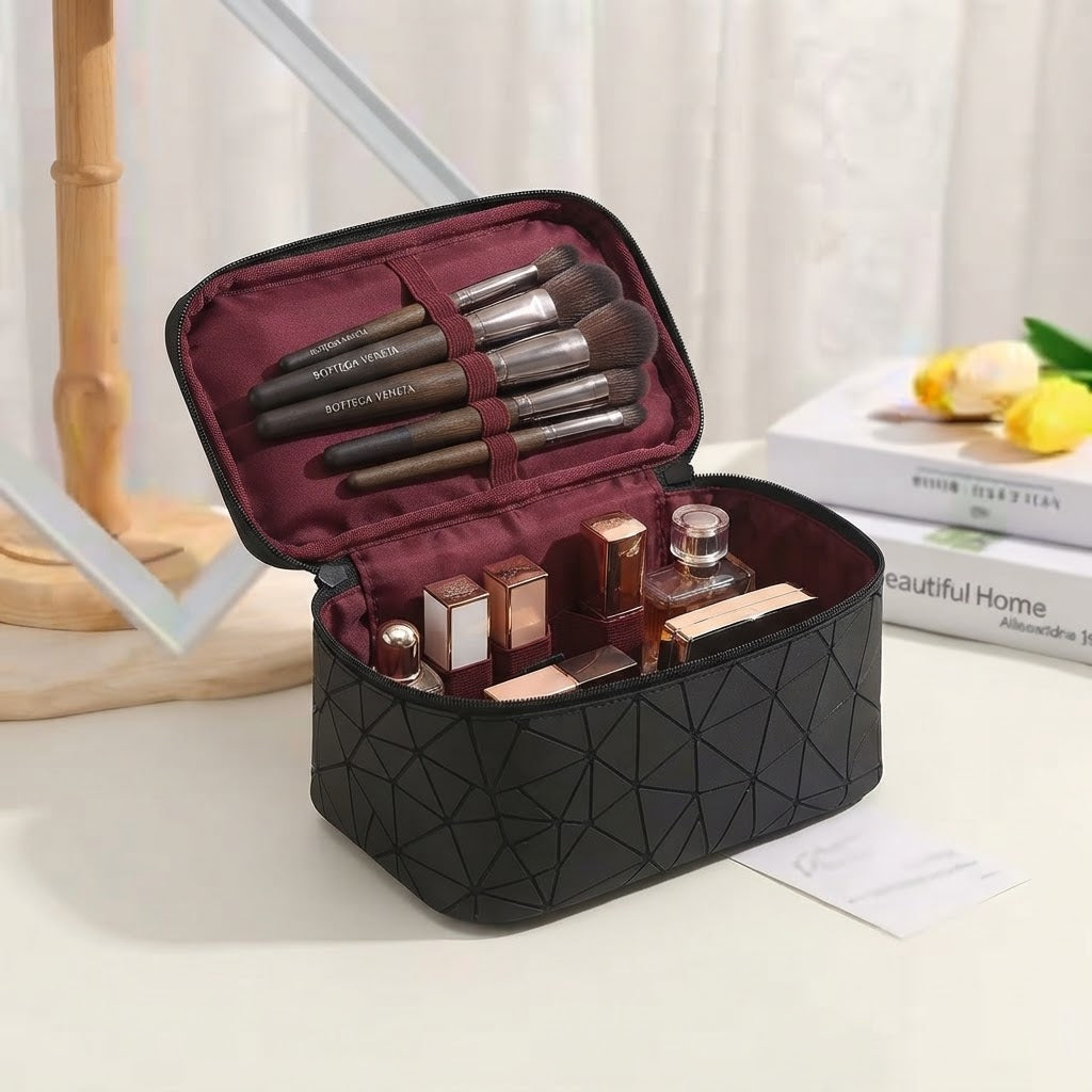 Diamond Cut Luxury Cosmetic Bag