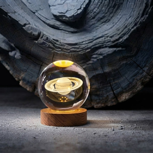 GullPlaza.pk 3D Crystal Ball Galaxy Night Light