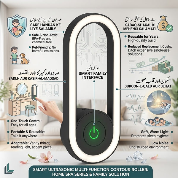2-in-1 Ultrasonic Mosquito Repellent & LED Night Light