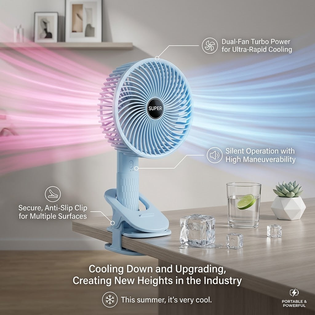 4-in-1 Rechargeable Desktop Fan