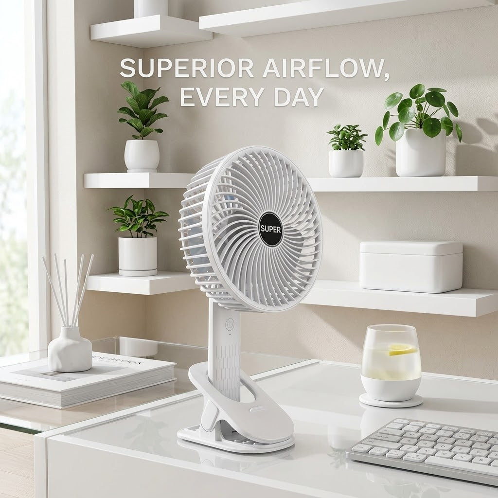 4-in-1 Rechargeable Desktop Fan