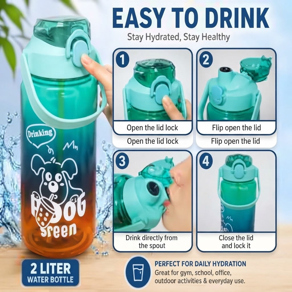 2 Liter Premium Water Bottle
