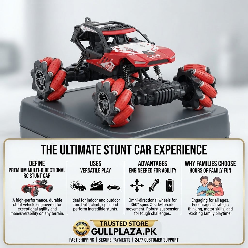 4WD Remote Control Stunt Car