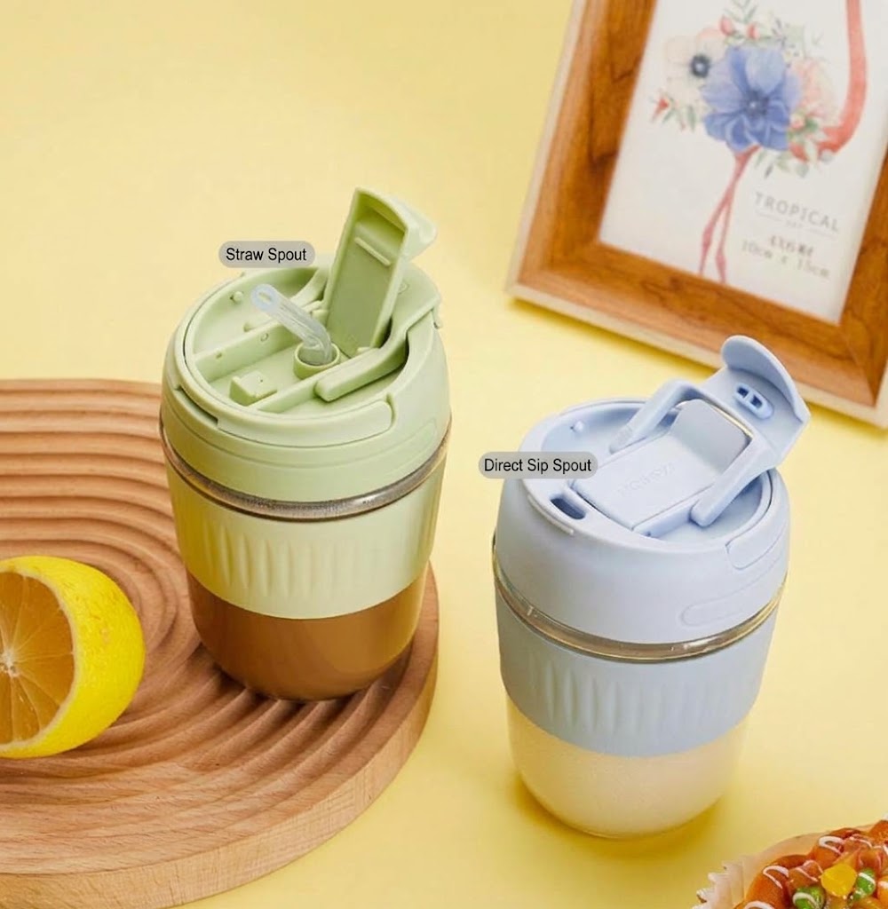 350ml Borosilicate Glass Water Bottle