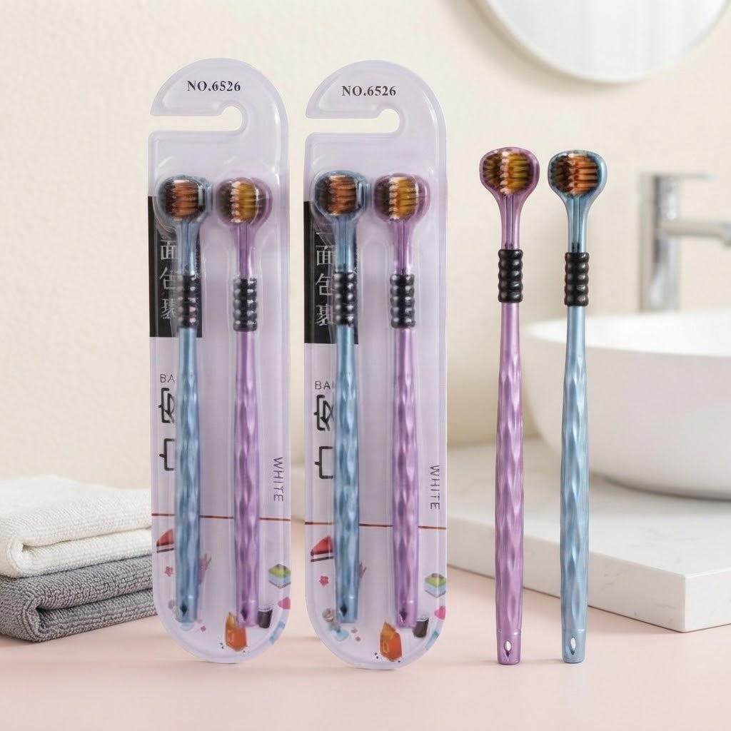 360° Rotating 3-Sided Toothbrush