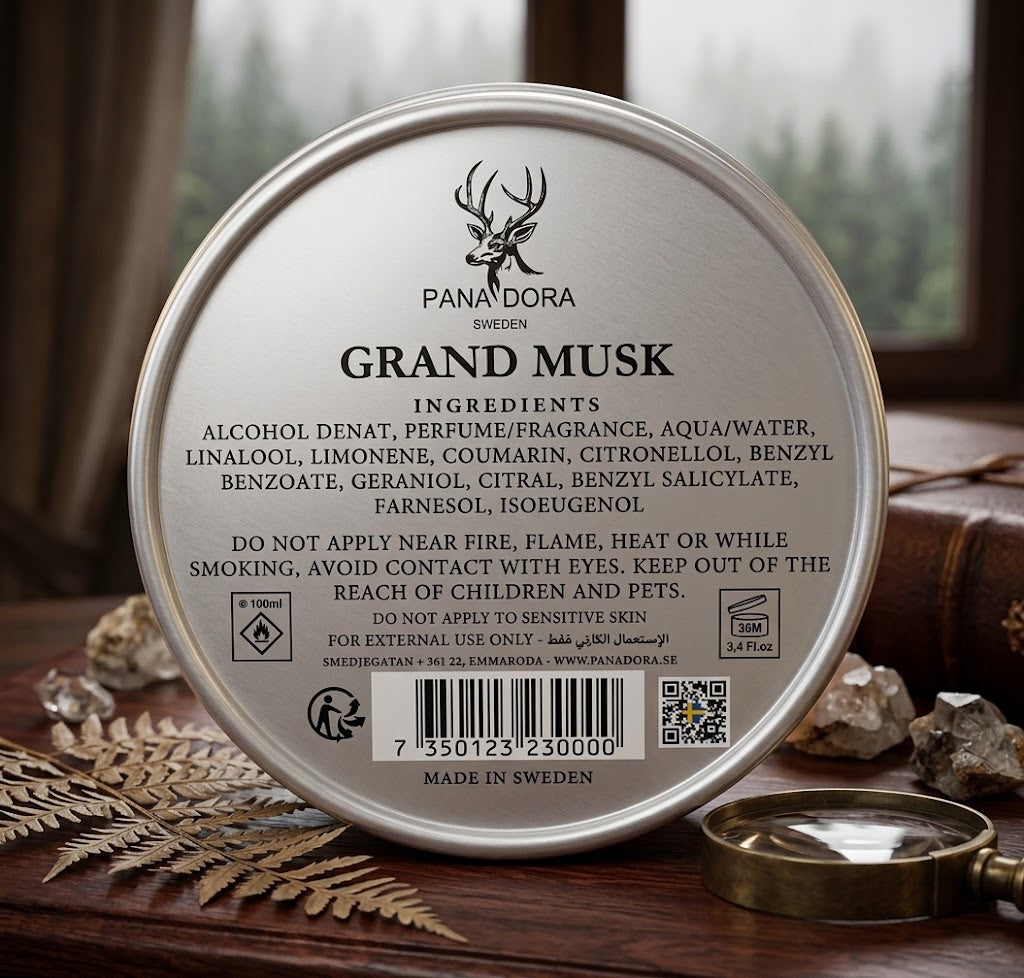 Pana Dora Sweden Grand Musk Extrait De Parfum For Men & Women, 100ml
