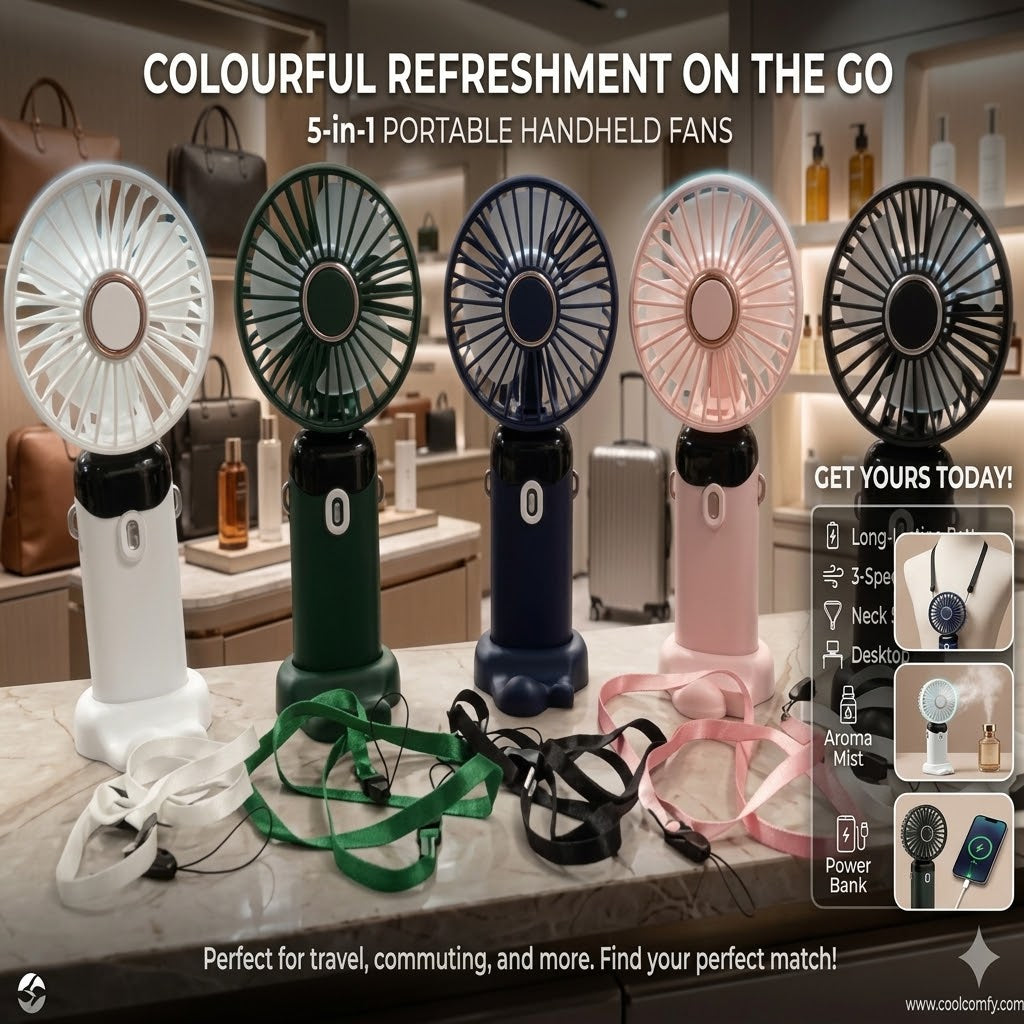 4-in-1 Portable Foldable Desk Fan