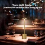 Portable LED Table Lamp – Touch Sensor, 3 Color Modes & 3 Brightness Levels, Rechargeable Metal Desk & Bedside Light - Image 2