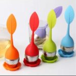 Pack of 2 Tea Infuser, Loose Leaf Tea Steeper, Silicone With Stainless Steel Strainer Ball - Image 2