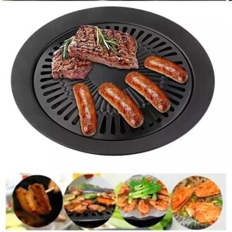 14305aa0-9cfc-46cf-b424-cd4b39364dd4-2-1.jpeg Korean BBQ Grill Pan Non-Stick Smokeless Stovetop BBQ Grill Plate for Indoor Outdoor Barbecue Oven BBQ Tools - Image 1