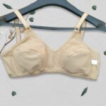 Beige Non-Padded Cotton Bra for Daily Wear