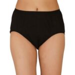 Black Plain Jersey Panties Lightweight Comfortable All Season
