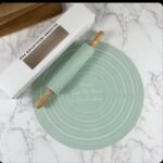 Silicone Non-Stick Dough Baking Mat & Rolling Pin Set – Food Grade Non-Slip Pastry Mat with Belan for Pizza & Baking - Image 2