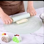 Silicone Non-Stick Dough Baking Mat & Rolling Pin Set – Food Grade Non-Slip Pastry Mat with Belan for Pizza & Baking - Image 5