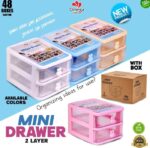 Mini 2-Layer Desktop Drawer Organizer – BPA-Free Multipurpose Storage Box - Image 2