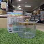 Beautiful Luxury Acrylic Sugar Pot with Lid & Spoon – Elegant Crystal-Cut Design for Kitchen & Dining - Image 3