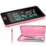 Pencil Box with Multi-Color Kids Writing Tablet – Portable Stationery Case for Drawing & Learning