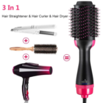 3 in 1 One Step Hair Dryer Brush Hot Air Styler Hair Straightener Curler & Blow Dryer Brush for Women - Image 9