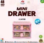Mini 2-Layer Desktop Drawer Organizer – BPA-Free Multipurpose Storage Box - Image 4