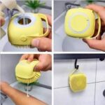 2-in-1 Pet Grooming Shampoo Brush with Soap Dispenser – Silicone Bath Massage Brush for Cats & Dogs - Image 8