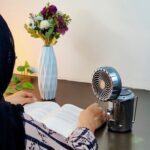 6-in-1 Solar Rechargeable Camping Lantern Fan – Portable Hanging Tent Light with Cooling Fan - Image 3