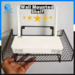 Premium Quality Wall Mounted WiFi Router Shelf Bracket – Black Floating Shelf for Router, Projector, Books & Bedroom Storage - Image 3