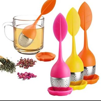 7b83d5b5-983b-4477-9eb1-153917405110-700x700-1-2.jpeg Pack of 2 Tea Infuser, Loose Leaf Tea Steeper, Silicone With Stainless Steel Strainer Ball - Image 1